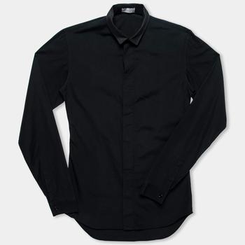 [二手商品] Dior | Dior Black Cotton Button Front Long Sleeve Shirt S商品图片,2.8折