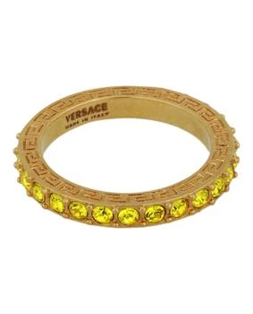 Versace | Crystal Embellished Greca Ring,商家Maison Beyond,价格¥677