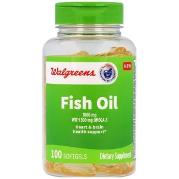 Walgreens | Fish Oil 1000 mg with 300 mg Omega-3 Softgels,商家Walgreens,价格¥96