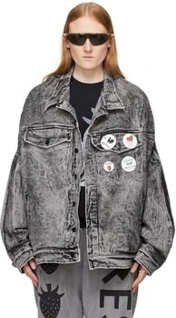 WESTFALL | Black Upside Down Denim Jacket,商家Ssense US,价格¥3541