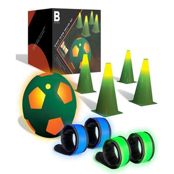 商品Black Series | Night Glow Soccer Set, LED Light-Up Ball Cones and Wristbands,商家Macy's,价格¥573图片