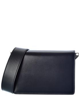 推荐Valextra Swing Small Leather & Suede Shoulder Bag商品