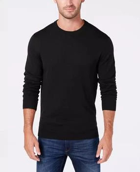 Club Room | Men's Solid Crew Neck Merino Wool Blend Sweater, Created for Macy's,商家Macy's,价格¥332