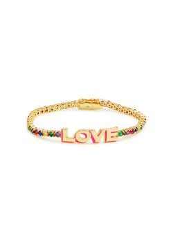 Kate Spade | Love gold-plated tennis bracelet 独家减免邮费