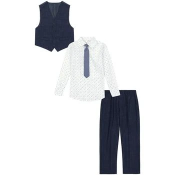Calvin Klein | Little Boys Odyssey Vest, Pant, Dress Shirt and Necktie, 4 Piece Set 3.4折