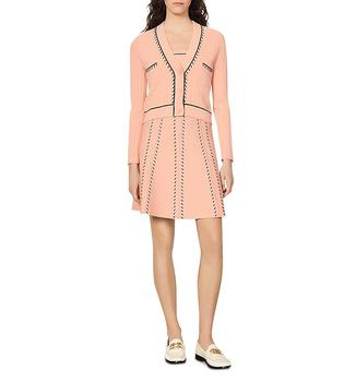 sandro开衫, Sandro | Auxane Embroidered Cardigan商品图片 4.8折, 独家减免邮费