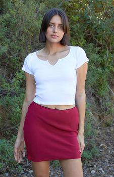 商品John Galt | Medium Red Sephira Mini Skirt,商家PacSun,价格¥189图片