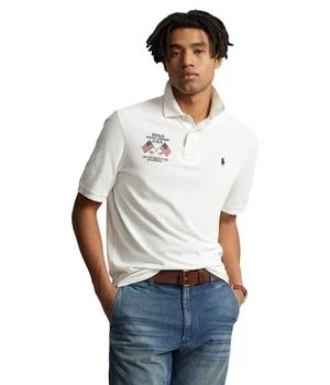 推荐Classic Fit Embroidered Mesh Polo Shirt商品
