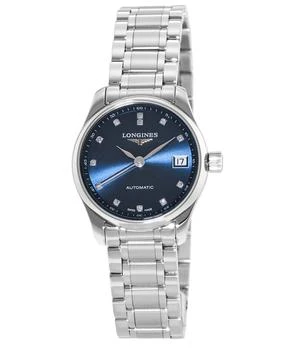 推荐Longines Master Collection Automatic 25.5mm Diamond Accent Blue Dial Women's Watch L2.128.4.97.6商品