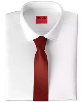 Hugo Boss | Men's Ribbed Silk Skinny Tie,商家Macy's,价格¥420