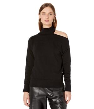 推荐Black Magic Cold-Shoulder Mock Neck Sweater商品