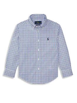 推荐Little Boy's Plaid Button-Down Shirt商品