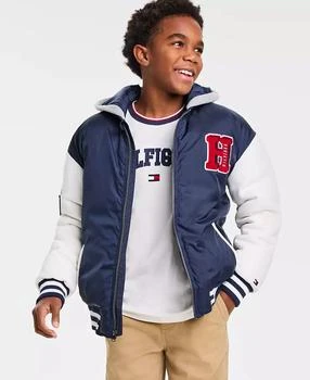 Tommy Hilfiger | Big Boys 8-20 Tommy Relaxed Fit Bomber Jacket,商家Macy's,价格¥265