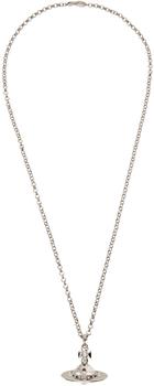 商品Silver Orb Pendant Necklace图片