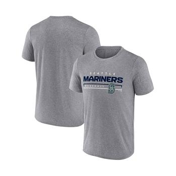 Fanatics | Men's Branded Heathered Gray Seattle Mariners Durable Goods Synthetic T-shirt商品图片,7.3折