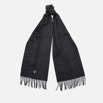 推荐Barbour Men's Plain Lambswool Scarf - Charcoal商品