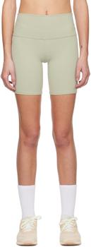 Alo | Green High-Waist Biker Shorts商品图片,独家减免邮费