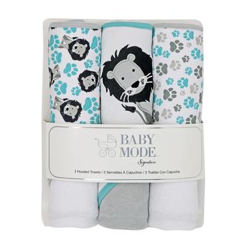 商品Baby Mode Signature | Baby Boys and Girls Hooded Baby Towel Set, Pack of 3,商家Macy's,价格¥180图片