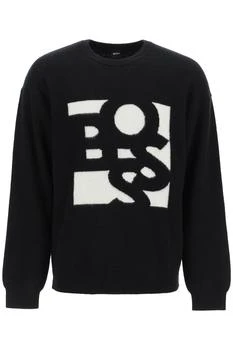 VIRGIN WOOL AND CASHMERE SWEATER WITH SHAKEN LOGO,价格$102.75