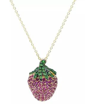 Macy's | Ruby (1-7/8 ct. t.w.), Tsavorite (5/8 ct. t.w.) Pink Sapphire (1/3ct t.w.) Pendant 14K Gold,商家Macy's,价格¥9141