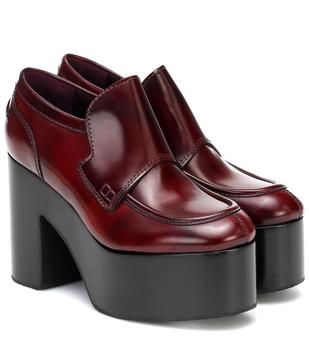 推荐Platform leather loafers商品