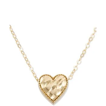 Macy's | Hammered Heart 18" Pendant Necklace in 10k Gold,商家Macy's,价格¥1572