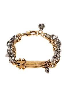 商品Alexander McQueen | Alexander McQueen Punk Stud Safety Pin Bracelet,商家Cettire,价格¥2698图片