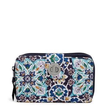 推荐Vera Bradley Cotton RFID Turnlock Wallet商品