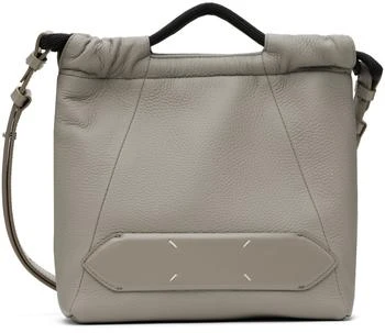 MAISON MARGIELA | Gray Soft Small 5AC Drawstring Bag 
