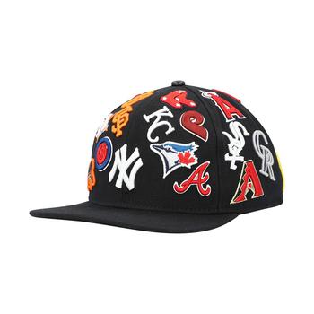 时尚mlb羽绒服男装, Pro Standard | Men's Black Mlb Pro League Wool Snapback Hat商品图片 