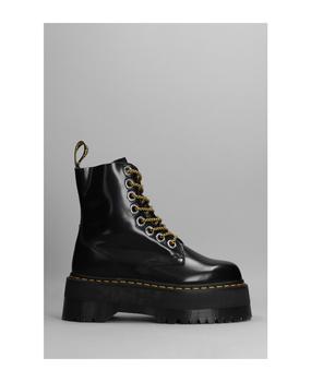 推荐Jadon Max Combat Boots In Black Leather商品