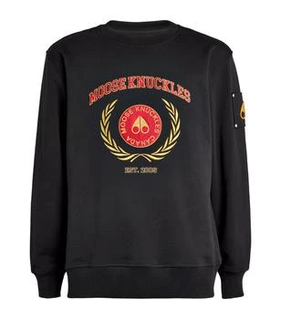 Moose Knuckles | Cotton Logo-Embroidered Sweatshirt 独家减免邮费
