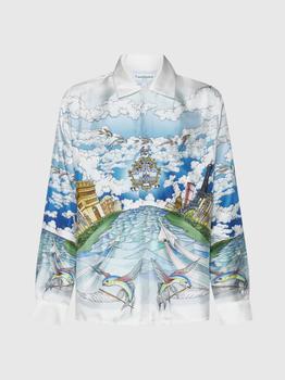 推荐Le Vol Ideal print silk shirt商品