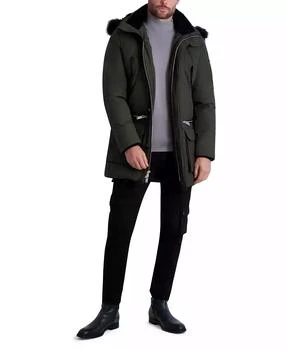 Karl Lagerfeld Paris | Paris Men's Parka with Sherpa Lined Hood Jacket,商家Macy's,价格¥2634