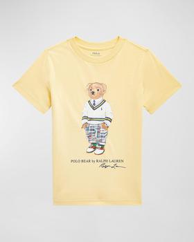 推荐Boy's Classic Polo Bear Graphic T-Shirt, Size 5-7商品