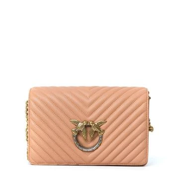 PINKO | Pinko Classic Love Click Chevron Quilted Crossbody Bag 7.9折