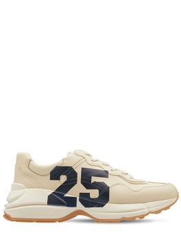 Gucci | Rhyton 25 Print Leather Sneakers商品图片,