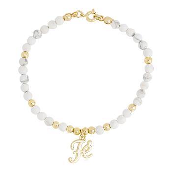 商品Macy's | 14K Gold Plated Fe Faith Bead Bracelet,商家Macy's,价格¥219图片
