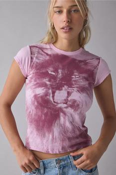 Urban Classics Women's Short Pigment Dye Tee - Cut Sleeve Oversized T-Shirt - View #7
