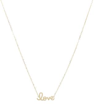 商品Sydney Evan | Love 14kt yellow gold necklace,商家MyTheresa,价格¥2323图片