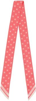 Givenchy | Pink 4G Plumetis Silk Twill Scarf 独家减免邮费