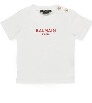Balmain | Balmain Kids Logo Printed Crewneck T-Shirt商品图片,8.1折