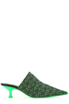 Loewe | Loewe Logo Jacquard Point Toe Mules商品图片,5.9折