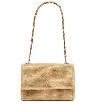 Yves Saint Laurent | Kate Medium raffia shoulder bag 