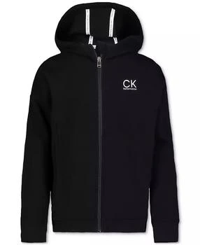 Calvin Klein | 大童款 拉链连帽衫,商家Macy's,价格¥205