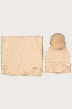 barbour, Barbour | Women's Barbour Pink Hat & Scarf Sparkle Gift Set商品图片 