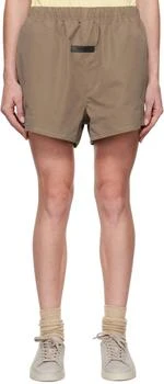 Essentials | Brown Cotton Shorts,商家Ssense US,价格¥361