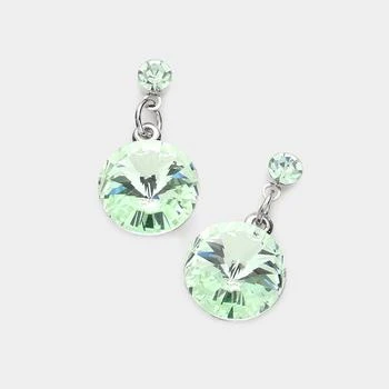 FASHNZFAB | Genuine Crystal Drop Earrings - Chrysolite,商家Premium Outlets,价格¥161