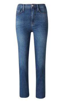 FRAME | Frame High-Rise Straight-Fit Cropped Jeans商品图片,7折×额外9折, 额外九折
