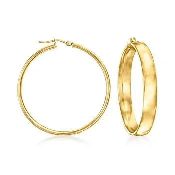 Ross-Simons | Ross-Simons Italian 18kt Yellow Gold Hoop Earrings 7.5折, 独家减免邮费